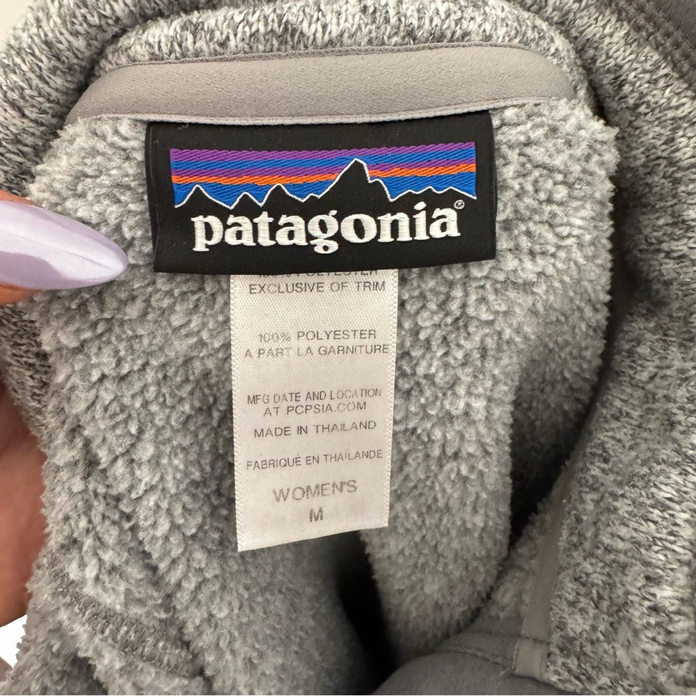 Patagonia Better Sweater Quarter Zip Gray - Picture 4 of 5
